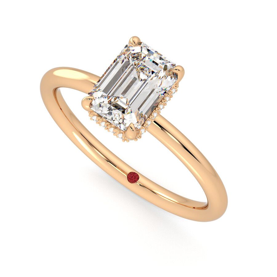 Taylor & Hart Whisper Emerald Engagement Ring 0