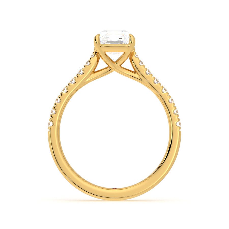 Taylor & Hart Aurora Asscher Engagement Ring 1