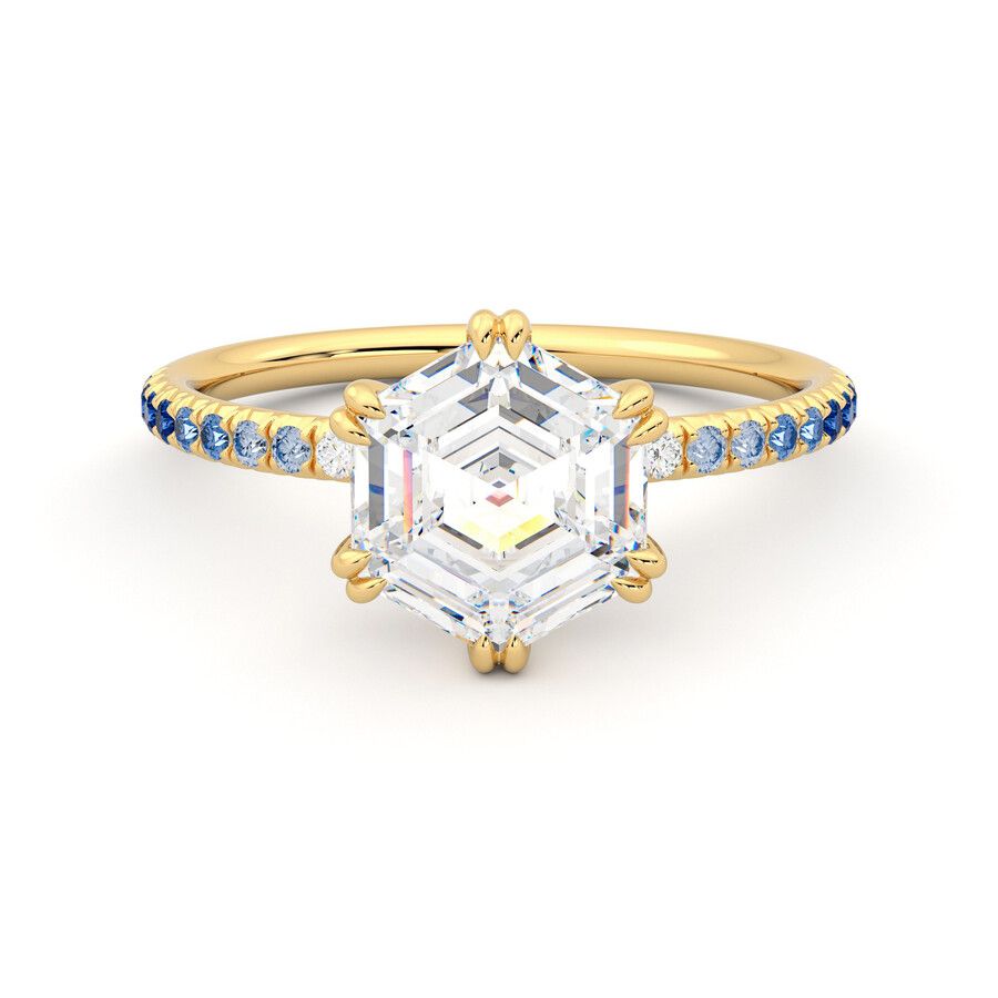 Taylor & Hart Damson Hexagonal Engagement Ring 2
