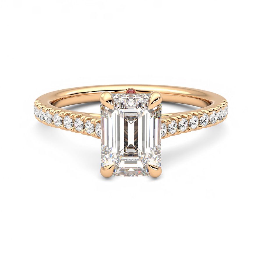 Taylor & Hart Serendipity Emerald Engagement Ring 2