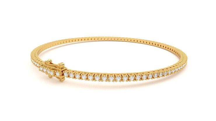 Taylor & Hart Everette 1.25ct Tennis Bracelet Jewellery 360 degree image 13