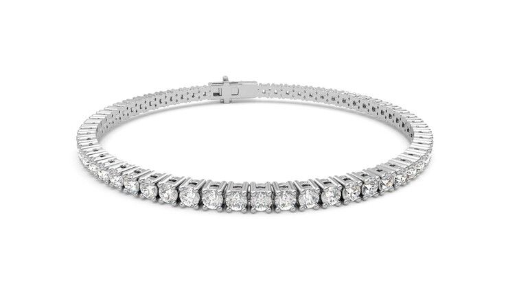 Taylor & Hart Everette 4.35ct Tennis Bracelet Jewellery 360 degree image 3