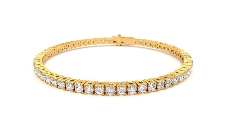 Taylor & Hart Everette 4.35ct Tennis Bracelet Jewellery 360 degree image 27