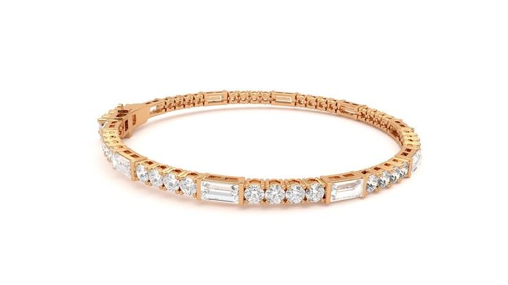 Taylor & Hart Serrienne 5.00ct Tennis Bracelet Jewellery 360 degree image 9