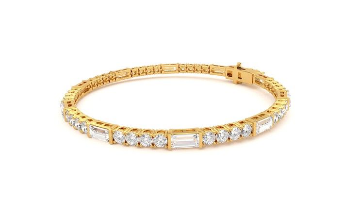 Taylor & Hart Serrienne 5.00ct Tennis Bracelet Jewellery 360 degree image 23