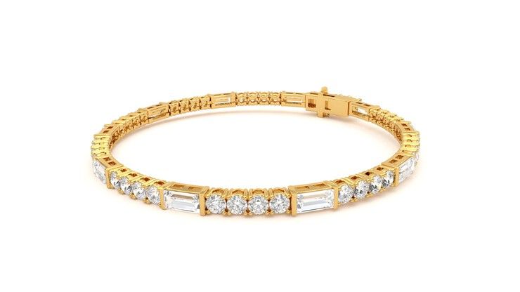 Taylor & Hart Serrienne 5.00ct Tennis Bracelet Jewellery 360 degree image 24