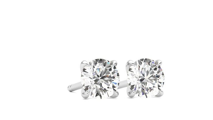 Taylor & Hart Dea 1.00ct Studs Jewellery 360 degree image 4
