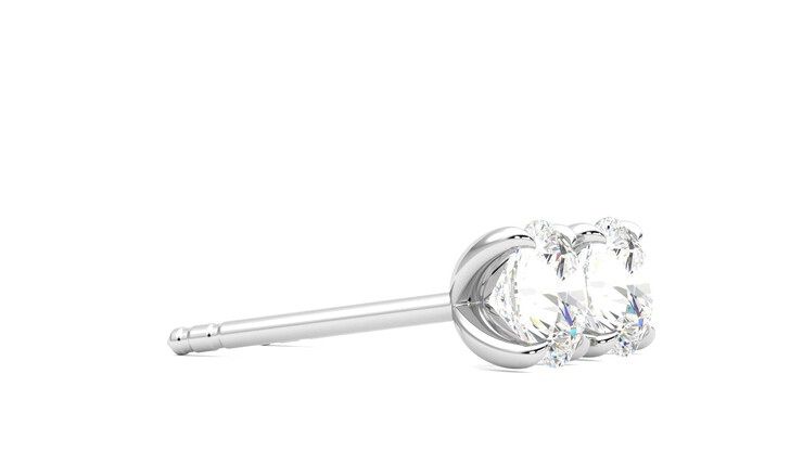 Taylor & Hart Dea 1.00ct Studs Jewellery 360 degree image 8