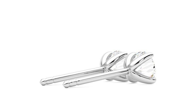 Taylor & Hart Dea 1.00ct Studs Jewellery 360 degree image 12