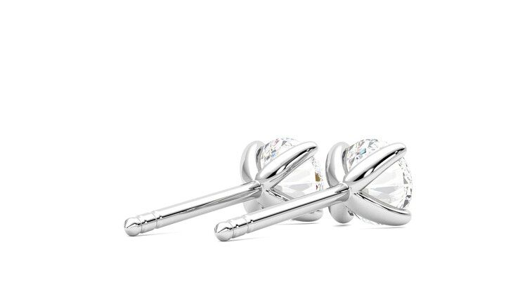 Taylor & Hart Dea 1.00ct Studs Jewellery 360 degree image 13