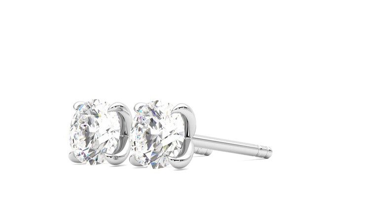 Taylor & Hart Dea 1.00ct Studs Jewellery 360 degree image 24