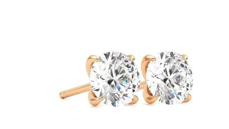 Taylor & Hart Dea 2.00ct Studs Jewellery 360 degree image 5