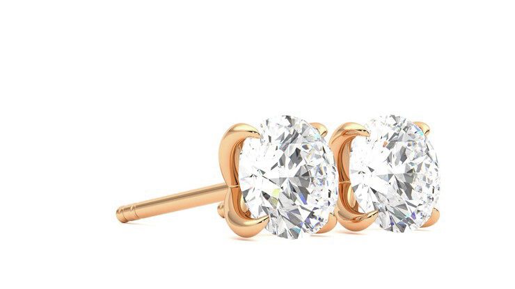 Taylor & Hart Dea 2.00ct Studs Jewellery 360 degree image 6