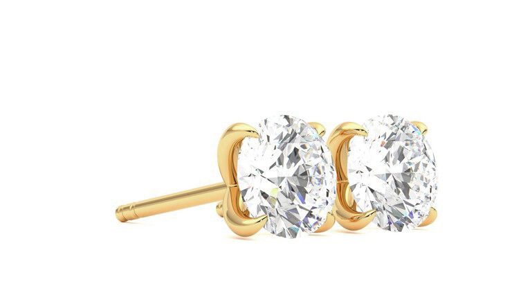 Taylor & Hart Dea 2.00ct Studs Jewellery 360 degree image 6