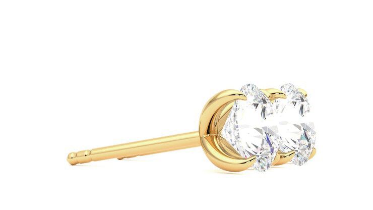 Taylor & Hart Dea 2.00ct Studs Jewellery 360 degree image 8