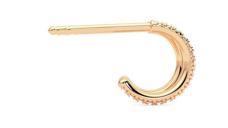 Taylor & Hart Dea Hoops Jewellery 360 degree image 10