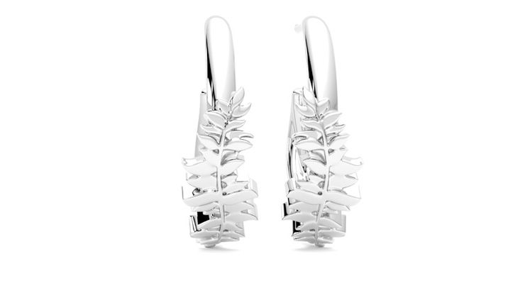 Taylor & Hart Verdant Hoop Jewellery 360 degree image 2