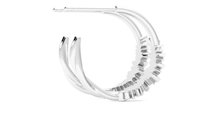 Taylor & Hart Verdant Hoop Jewellery 360 degree image 11
