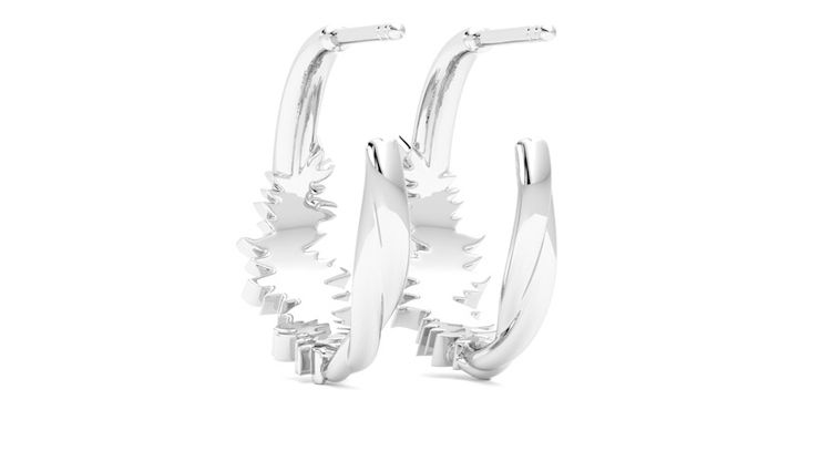 Taylor & Hart Verdant Hoop Jewellery 360 degree image 16