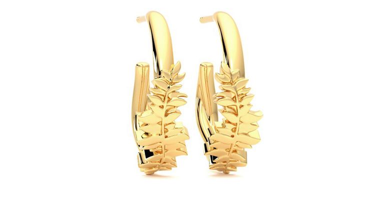 Taylor & Hart Verdant Hoop Jewellery 360 degree image 3