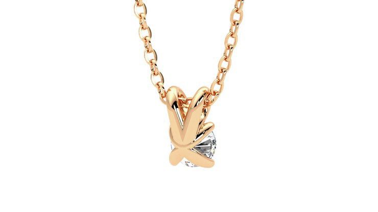 Taylor & Hart Dea 0.25ct Necklace Jewellery 360 degree image 14