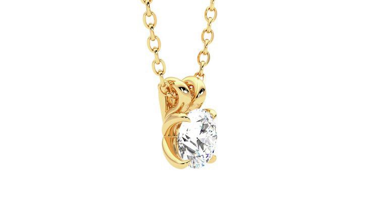 Taylor & Hart Dea 0.50ct Necklace Jewellery 360 degree image 7