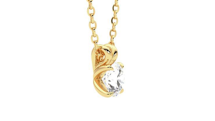 Taylor & Hart Dea 0.50ct Necklace Jewellery 360 degree image 8