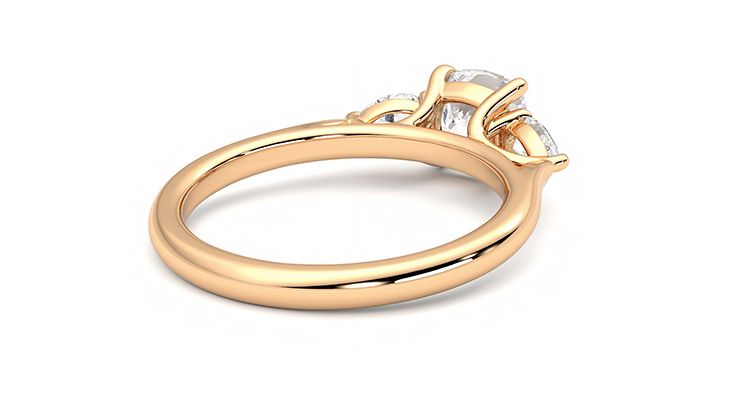 Taylor & Hart Affinity Cushion Engagement Ring 360 degree image 13
