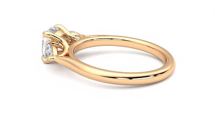 Taylor & Hart Affinity Cushion Engagement Ring 360 degree image 19