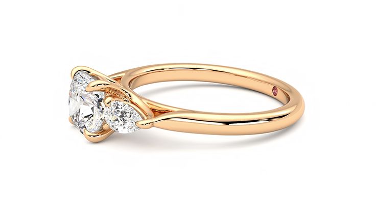 Taylor & Hart Affinity Cushion Engagement Ring 360 degree image 22