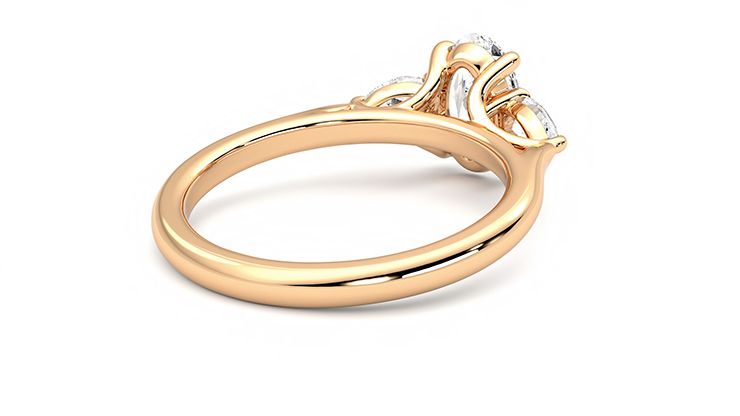 Taylor & Hart Affinity Oval Engagement Ring 360 degree image 13