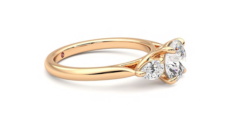 Taylor & Hart Affinity Round Engagement Ring 360 degree image 9
