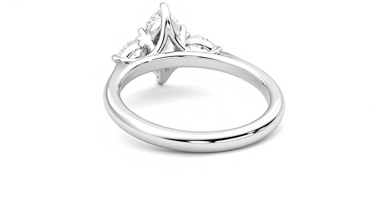 Taylor & Hart Affinity Marquise Engagement Ring 360 degree image 16
