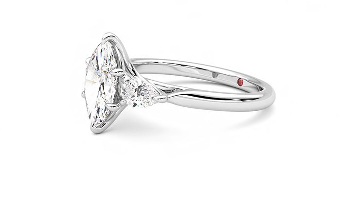 Taylor & Hart Affinity Marquise Engagement Ring 360 degree image 23