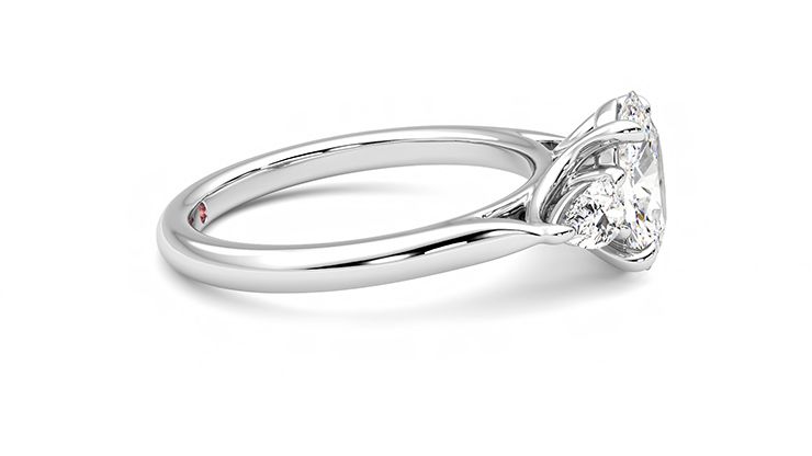 Taylor & Hart Affinity Oval Engagement Ring 360 degree image 9