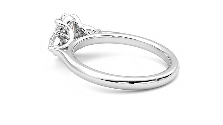 Taylor & Hart Affinity Oval Engagement Ring 360 degree image 18