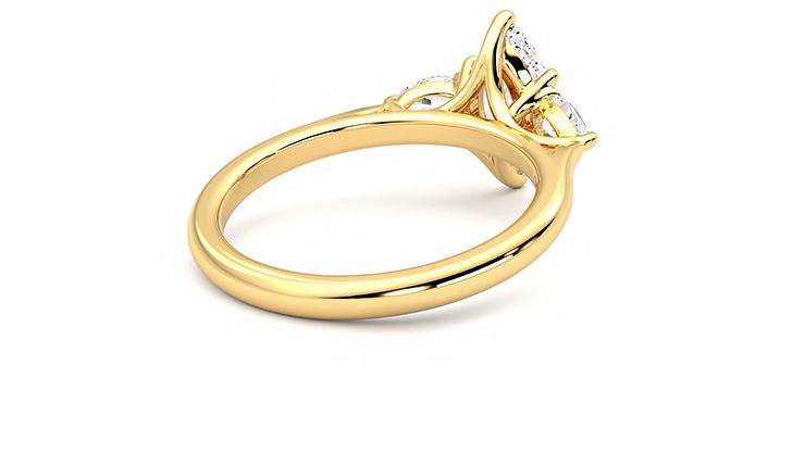 Taylor & Hart Affinity Marquise Engagement Ring 360 degree image 13