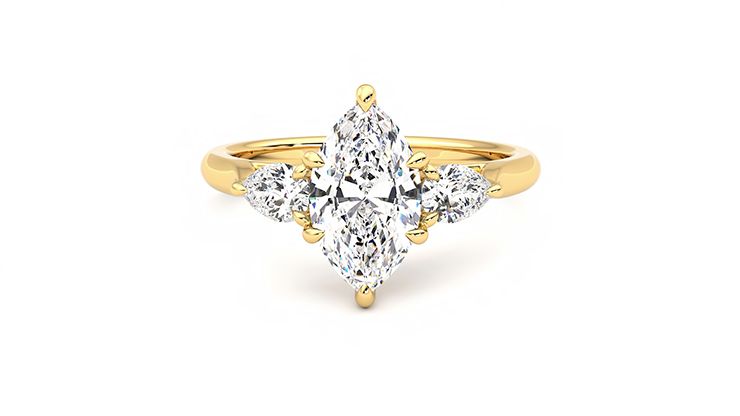 Taylor & Hart Affinity Marquise Engagement Ring 360 degree image 29