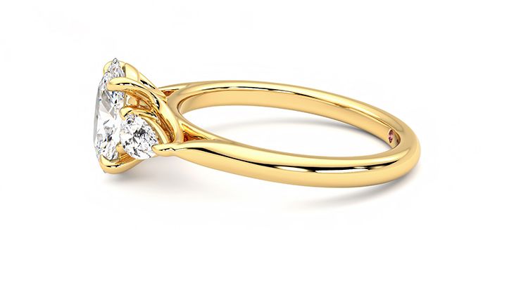 Taylor & Hart Affinity Oval Engagement Ring 360 degree image 21
