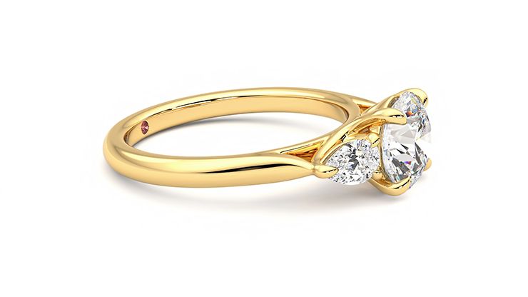 Taylor & Hart Affinity Round Engagement Ring 360 degree image 8