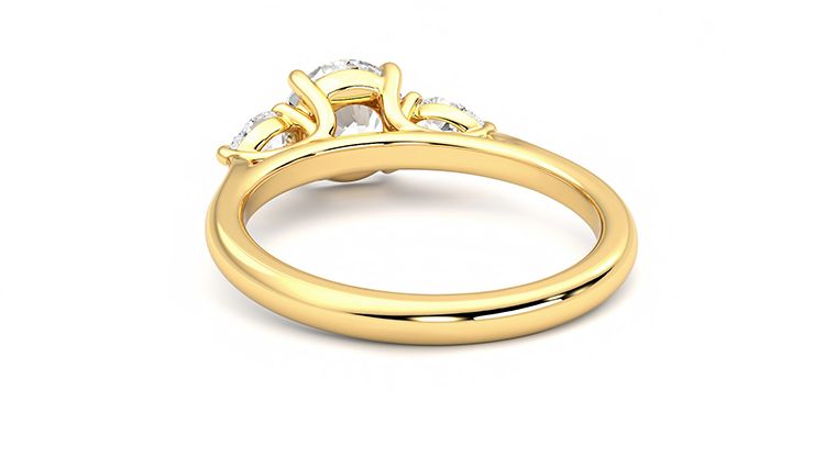 Taylor & Hart Affinity Round Engagement Ring 360 degree image 16