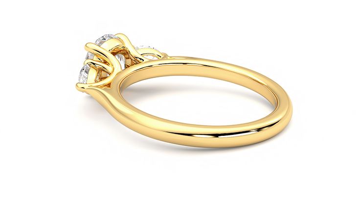 Taylor & Hart Affinity Round Engagement Ring 360 degree image 18