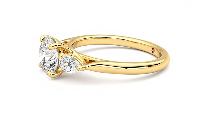 Taylor & Hart Affinity Round Engagement Ring 360 degree image 22