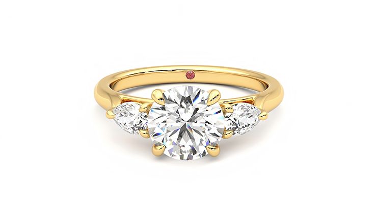 Taylor & Hart Affinity Round Engagement Ring 360 degree image 29