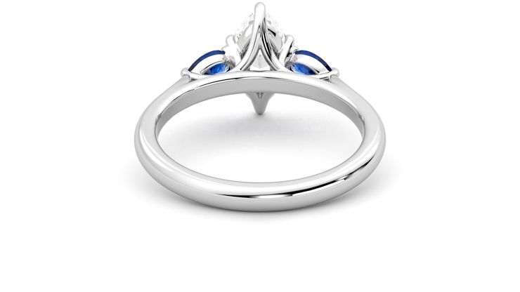 Taylor & Hart Affinity Marquise Engagement Ring 360 degree image 15