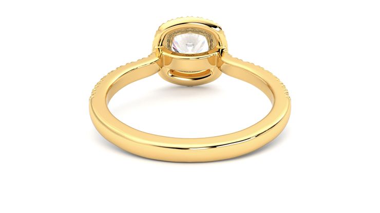Taylor & Hart Aflutter Cushion Engagement Ring 360 degree image 15