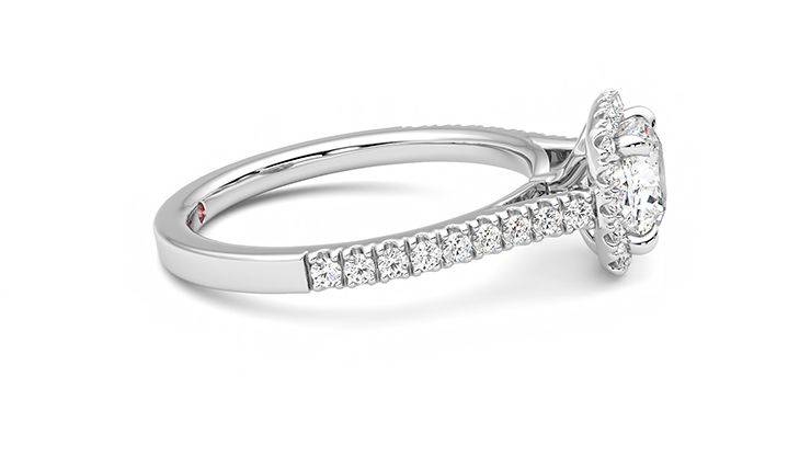 Taylor & Hart Allure Cushion Engagement Ring 360 degree image 9
