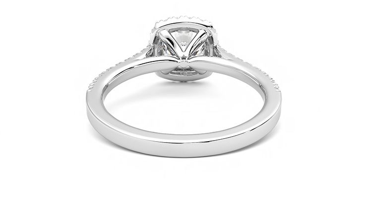 Taylor & Hart Allure Cushion Engagement Ring 360 degree image 15