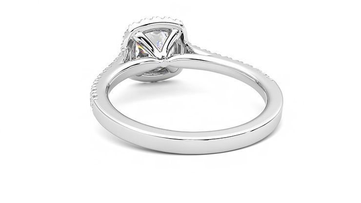 Taylor & Hart Allure Cushion Engagement Ring 360 degree image 16