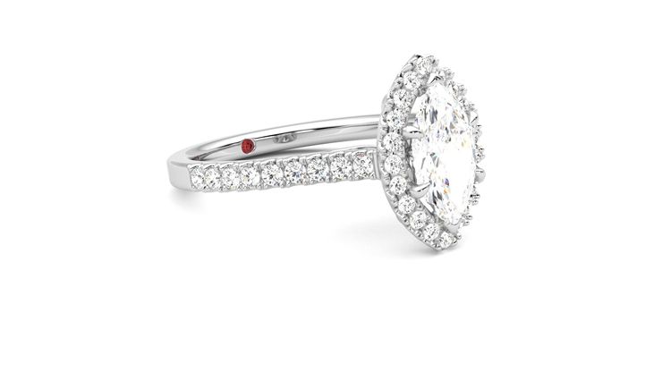 Taylor & Hart Allure Marquise Engagement Ring 360 degree image 6